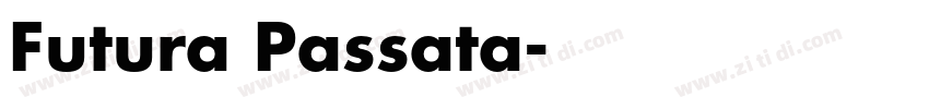 Futura Passata字体转换